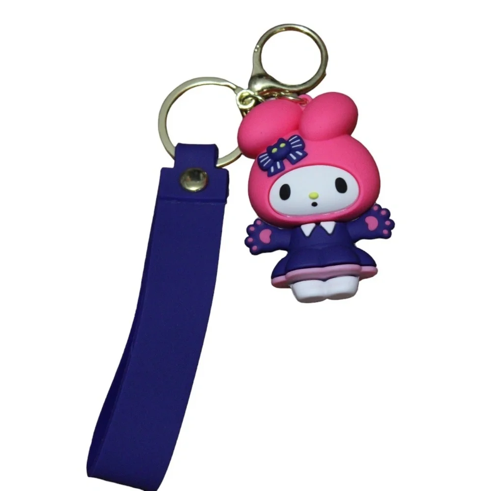 My Melody Pink Purple Keychain‎